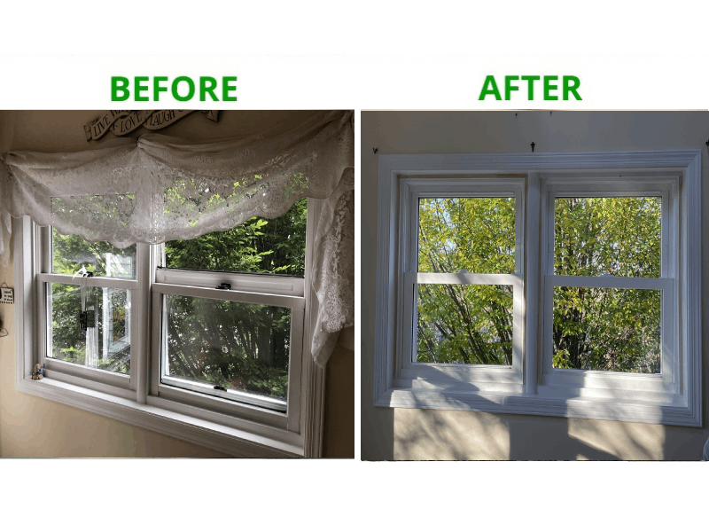 Pella Double Hung Window & Hinged Patio Door Installation In Greenwich,CT